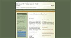 Desktop Screenshot of friendsofnockamixonstatepark.org