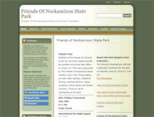 Tablet Screenshot of friendsofnockamixonstatepark.org